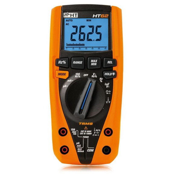 HT-INSTRUMENTS - Multímetro digital HT62 TRMS completo CAT tetrapolar