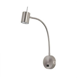 FORLIGHT - Aplique de pared Bas GU10 LED níquel satinado