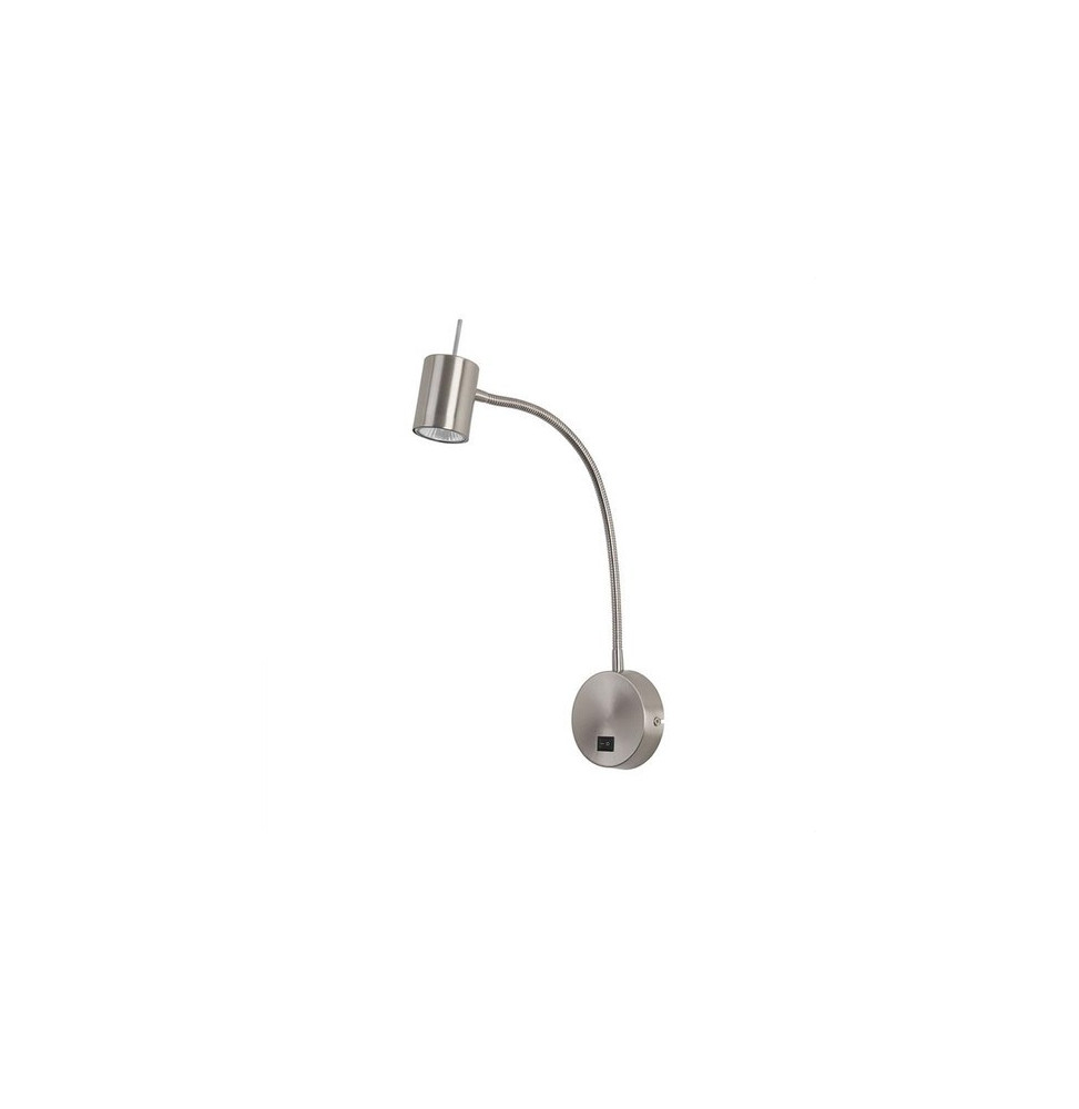 FORLIGHT - Aplique de pared Bas GU10 LED níquel satinado