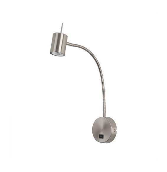 FORLIGHT - Aplique de pared Bas GU10 LED níquel satinado