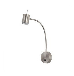 FORLIGHT - Aplique de pared Bas GU10 LED níquel satinado