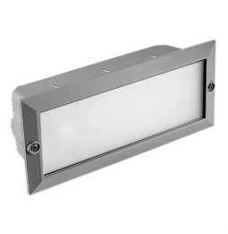 FORLIGHT - Empotrable de pared Támesis 1xE27 60 gris