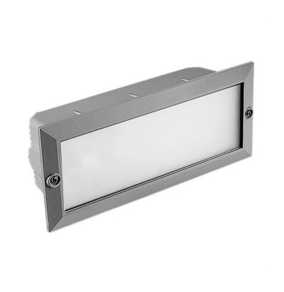 FORLIGHT - Empotrable de pared Támesis 1xE27 60 gris