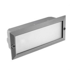FORLIGHT - Empotrable de pared Támesis 1xE27 60 gris