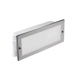 FORLIGHT - Empotrable de pared Támesis stainless steel 1xE2