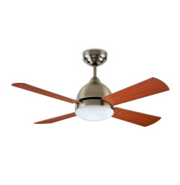 FORLIGHT - Luminaria ventilador Borneo 2xE27 60W patiné