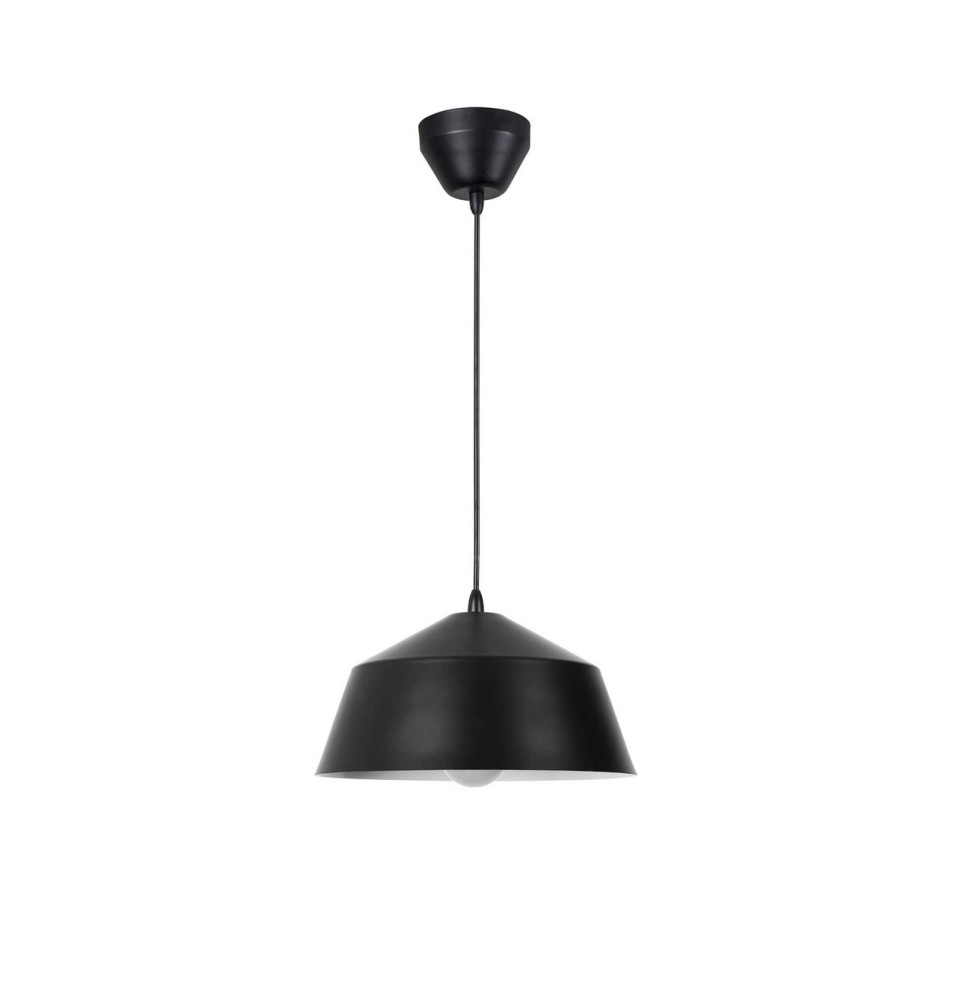 FORLIGHT - Luminaria colgante Bowl LED E27 40W negro