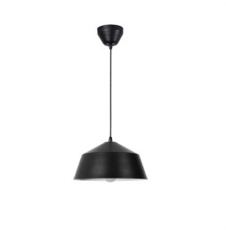 FORLIGHT - Luminaria colgante Bowl LED E27 40W negro