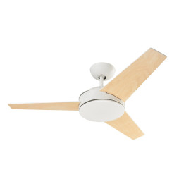 FORLIGHT - Luminaria ventilador Windy blanco brillante