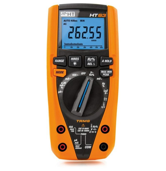 HT-INSTRUMENTS - Multímetro digital HT63 TRMS completo CAT tetrapolar