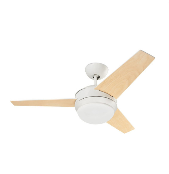 FORLIGHT - Luminaria ventilador Windy 2xE27 80W blanco brillante