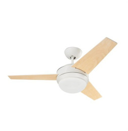 FORLIGHT - Luminaria ventilador Windy 2xE27 80W blanco brillante