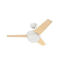 FORLIGHT - Luminaria ventilador Windy 2xE27 80W blanco brillante