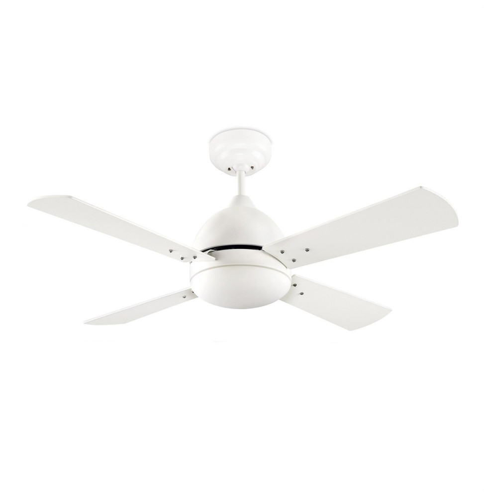 FORLIGHT - Luminaria ventilador Borneo 2xE27 60W blanco mate