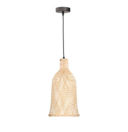 FORLIGHT - Luminaria colgante IP20 Riba Ø210mm E27 40W negro