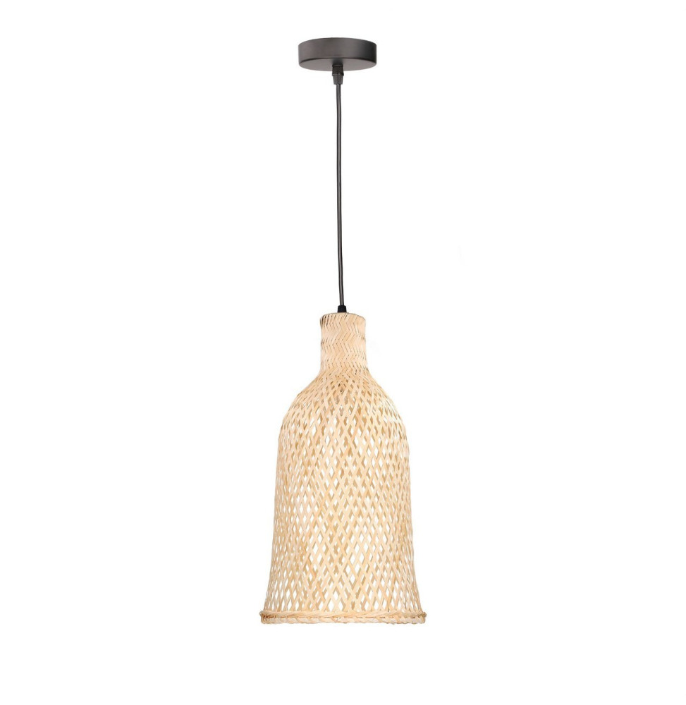 FORLIGHT - Luminaria colgante IP20 Riba Ø210mm E27 40W negro
