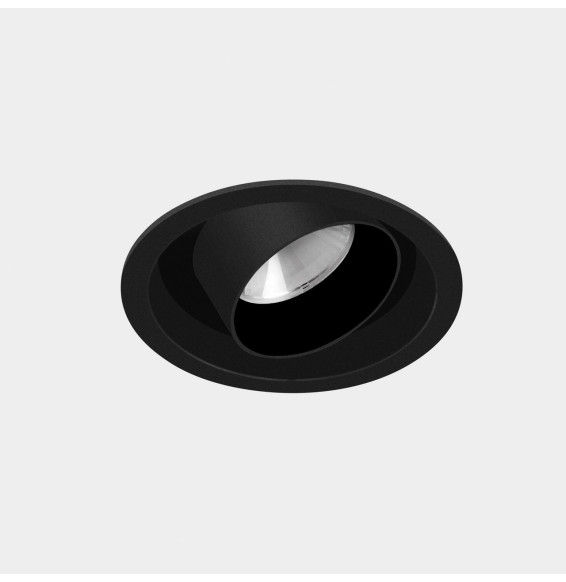 LedsC4 - Downlight PLAY Snoot redondo 11,9W 2700K CRI90 34,5 DALI-2 negro IP23 1131lm