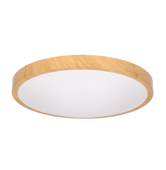 FORLIGHT - Plafón IP44 Tempo Ø410mm LED 22.8W 3000K madera clara 1821lm