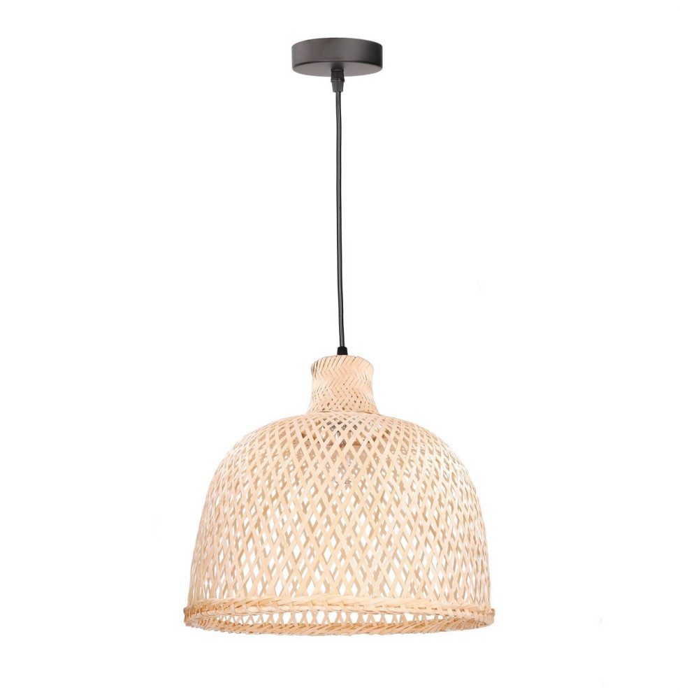 FORLIGHT - Luminaria colgante IP20 Riba Ø350mm E27 40W negro