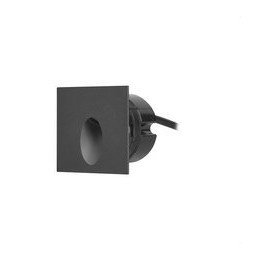 FORLIGHT - Empotrable de pared IP65 Icon cuadrado LED 2,2W 3000K negro
