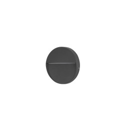 FORLIGHT - Empotrable de pared IP65 Nod redondo LED 2,6W 3000K negro