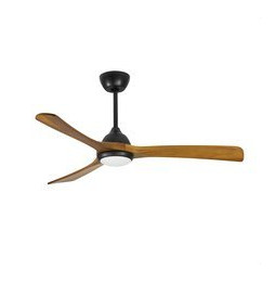 FORLIGHT - Ventilador IP20 Bosc LED 19W 2800K negro madera clara 870lm