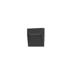 FORLIGHT - Empotrable de pared IP65 Nod cuadrado LED 2,6W 3000K negro