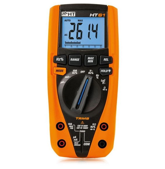 HT-INSTRUMENTS - Multímetro digital HT61 TRMS CAT tetrapolar