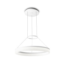 LedsC4 - Luminaria circular led 22W con diferencial blanco mate