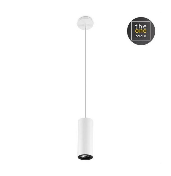 LedsC4 - Luminaria GOLGANTE PIPE 1xGU10 blanco mate