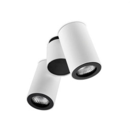 LedsC4 - Luminaria PIPE 2xGU10 blanco mate