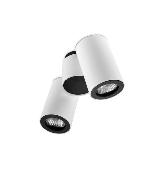 LedsC4 - Luminaria PIPE 2xGU10 blanco mate