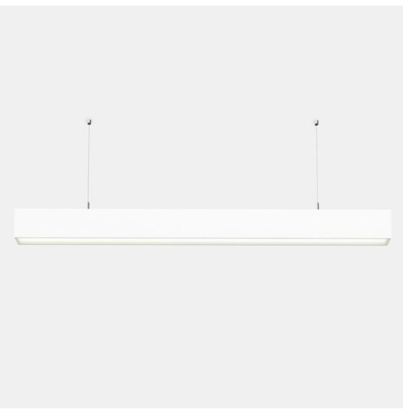 LedsC4 - Sistema lineal INFINITE Pro 854mm suspendida Hexa-Cell 27,6W 3000K CRI80 DALI D4i gris IP40 983lm