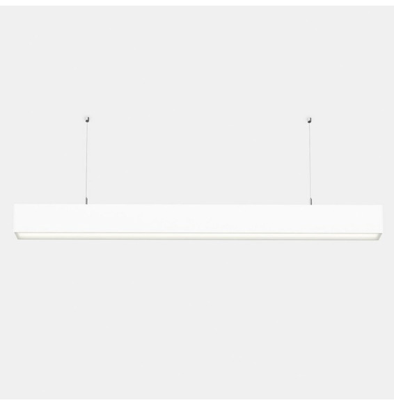 LedsC4 - Sistema lineal INFINITE Pro 854mm suspendida Hexa-Cell 27,6W 3000K CRI80 DALI-2 gris IP40 983lm