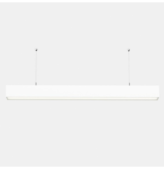 LedsC4 - Sistema lineal INFINITE Pro 854mm suspendida Hexa-Cell 27,6W 3000K CRI80 DALI-2 blanco IP40 983lm