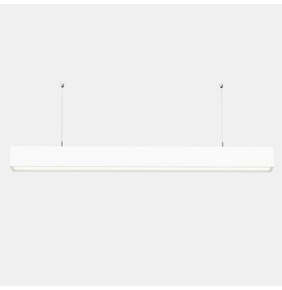 LedsC4 - Sistema lineal INFINITE Pro 854mm suspendida Hexa-Cell 27,6W 4000K CRI80 gris IP40 1081lm