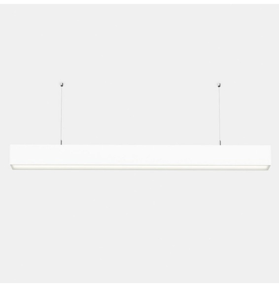 LedsC4 - Sistema lineal INFINITE Pro 854mm suspendida Hexa-Cell 27,6W 4000K CRI80 DALI-2 gris IP40 1081lm