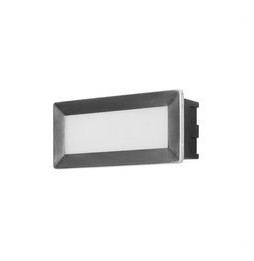 FORLIGHT - Aplique IP65 RECT LED 3.3W 4000K 258lm acero inoxidable