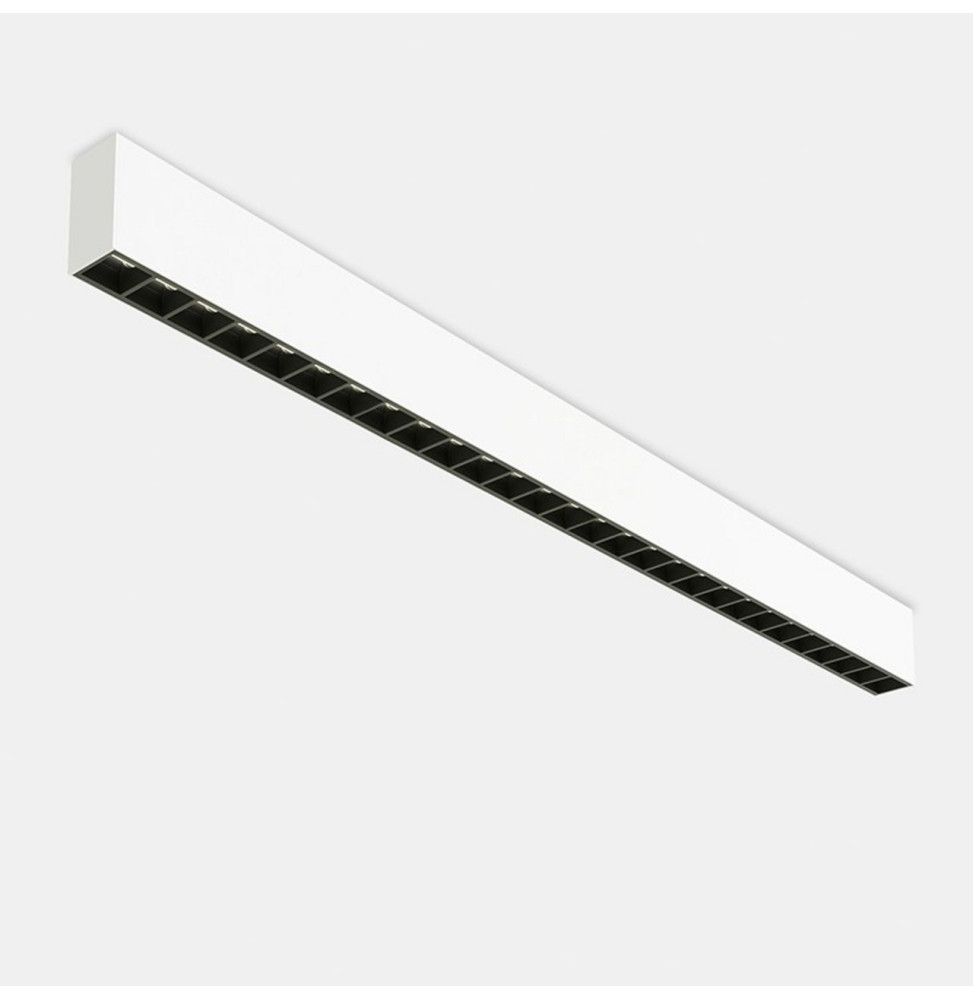 LedsC4 - Sistema lineal INFINITE Pro 1700mm superficie Hexa-Cell emergencia 47,4W 3000K CRI80 blanco IP40 1965lm LedsC4 - Sistema lineal INFINITE Pro 1700mm superficie Hexa-Cell emergencia 47,4W 3000K CRI80 blanco IP40 1965lm