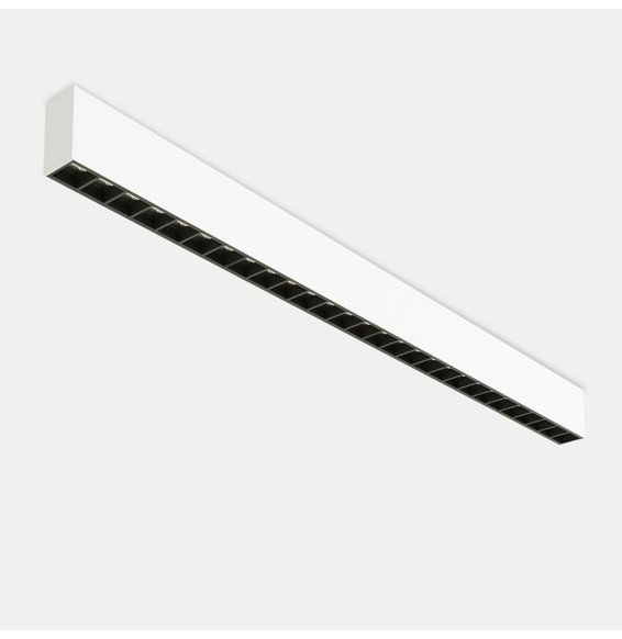 LedsC4 - Sistema lineal INFINITE Pro 1700mm superficie Hexa-Cell emergencia 47,4W 4000K CRI80 DALI-2 blanco IP40 2162lm