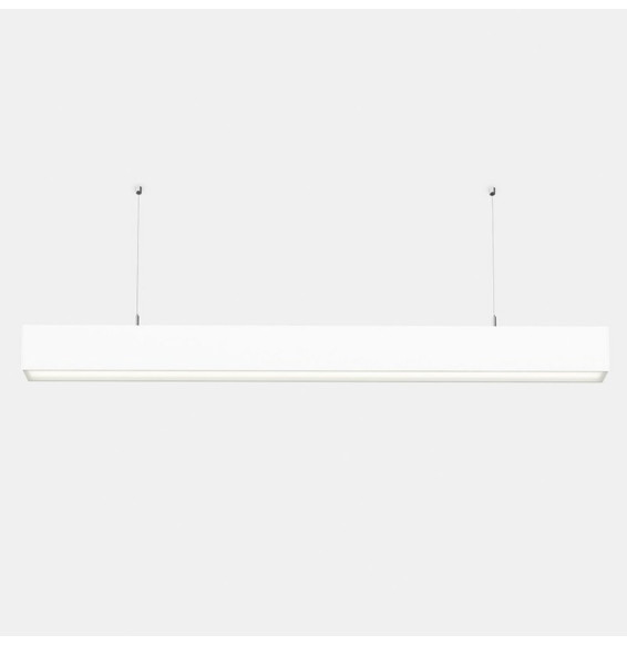 LedsC4 - Sistema lineal INFINITE Pro 1700mm suspendida Hexa-Cell emergencia 47,4W 3000K CRI80 negro IP40 1965lm