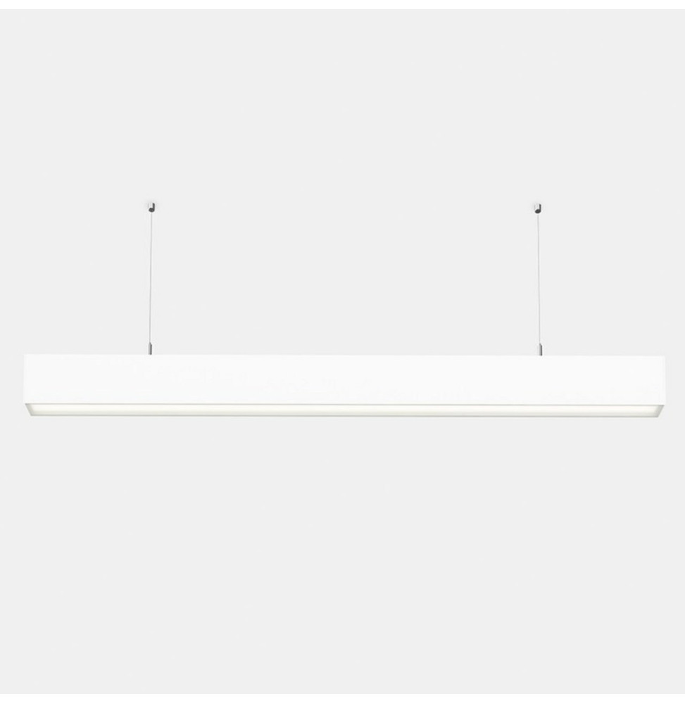 LedsC4 - Sistema lineal INFINITE Pro 1700mm suspendida Hexa-Cell 47,4W 3000K CRI80 DALI-2 gris IP40 1965lm LedsC4 - Sistema lineal INFINITE Pro 1700mm suspendida Hexa-Cell 47,4W 3000K CRI80 DALI-2 gris IP40 1965lm