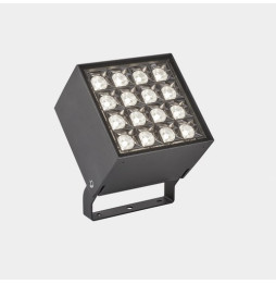 LedsC4 - Proyector IP65 CUBE Pro 16 leds 50W 3000K DALI gris urbano 4721lm