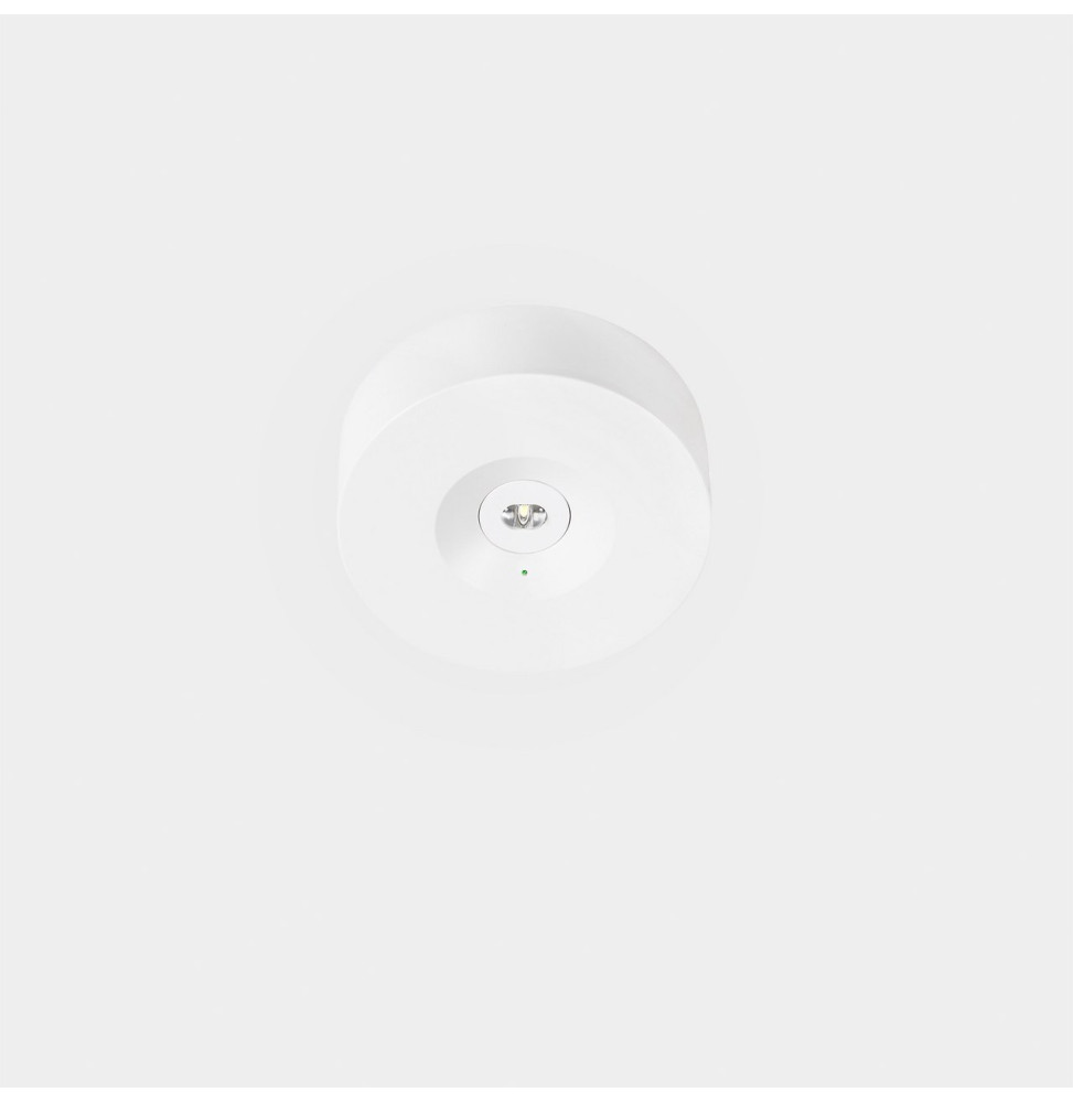 LedsC4 - Luminaria de emergencia REDO superficie IP20 blanco 200lm 3h Permanente