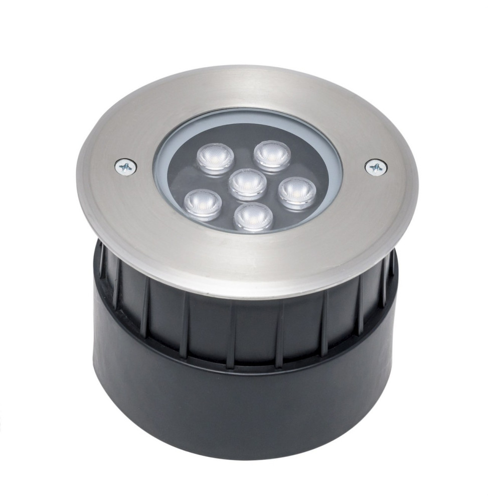FORLIGHT - Empotrable de suelo exterior IP65-IP67 Incasso LED 6,2W 3000K 500lm ON-OFF acero inoxidable