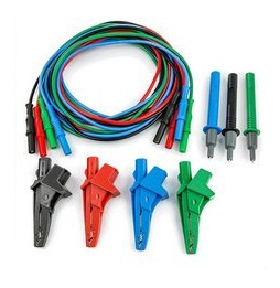 HT-INSTRUMENTS - Conjunto 4 cables, 4 cocodrilos y 3 puntas de prueba