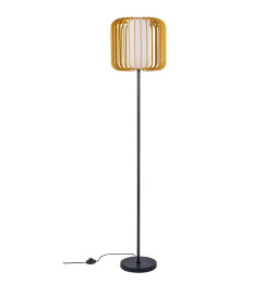 FORLIGHT - Luminaria pie de salón IP20 VIVA E27 15 negro madera clara