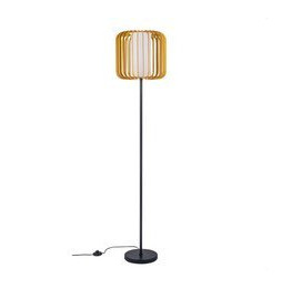 FORLIGHT - Luminaria pie de salón IP20 VIVA E27 15 negro madera clara