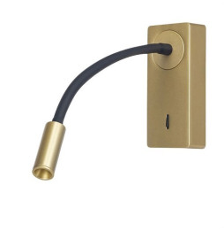 FORLIGHT - Luz de lectura MINE LED 3.4W 3000K ON-OFF 107lm decorativo oro
