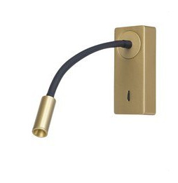 FORLIGHT - Luz de lectura MINE LED 3.4W 3000K ON-OFF 107lm decorativo oro
